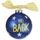 I Love You to the Moon and Back Glass Christmas Ornament Image 2 of 3